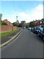 Looking up Wilmott Close towards Wilmott Lane