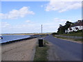 TM3338 : B1083 Ferry Road at Bawdsey Quay by Geographer