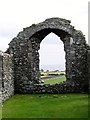 J5638 : The east window of the ruined Ardtole Church by Eric Jones