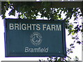 Brights Farm sign