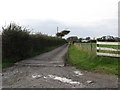 Private lane leading to Dunsford Hall Farm