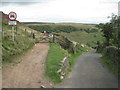 Track and lane at Cut-thorn 