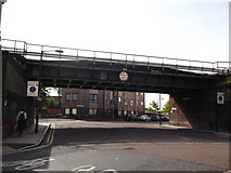 TQ3476 : Railway bridge over Brayard's Road by David Anstiss
