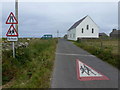 Papa Westray: approaching the church