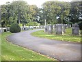 Pathway in Huntly Cemetery