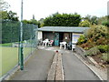 ST3097 : Refreshment hut, Cwmbran Tennis Club by Jaggery
