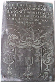 SK9479 : Brass wall plaque, St John the Baptist Church, Scampton by J.Hannan-Briggs
