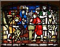 TQ3383 : St John the Baptist, Crondall Street, Hoxton - Stained glass window by John Salmon