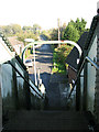 View along Main Street from the railway footbridge, New Barnetby