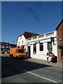 Orange van outside Lloyds TSB in the High Street