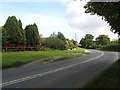 Looking along the A338 road