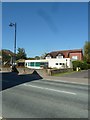 Looking across the High Street towards Storrington Sports & Social Club