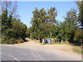 Footpath to Meadow Farm & Fox Hill & Entrance to Bussocks Barn