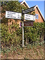 Roadsign on the B1083 Woodbridge Road