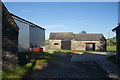 Old and new barns at Pengwmryn