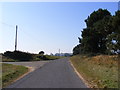 Road to Ramsholt junction entrance to Alderton House