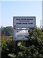 Vale Farm Barns & Home Whin Farm sign