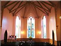 The wonderful apse-style west elevation of Newtown Church