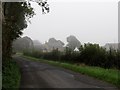 Houses in the hamlet of Corbally, near Clough