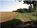 Public footpath south of Parham Wood, Parham