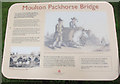 Moulton packhorse bridge information sign