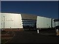 The west front of the Clarks factory lit by the afternoon sun