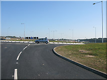 TR3364 : Roundabout on the East Kent Access phase 2 road by Nick Smith