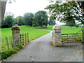 Entrance drive to Maesderwen west of Llanfrynach