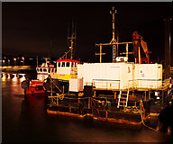 J5082 : Tugs and a dredger, Bangor harbour by Rossographer