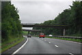 SD5185 : Footbridge and railbridge over the A590 by N Chadwick