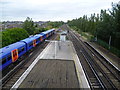 Earlsfield station and tracks towards Clapham Junction