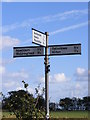 Roadsign on Newbourne Road