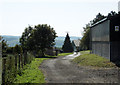 2011 : Farm buildings and track on Knook Horse Hill