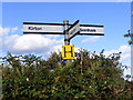 Roadsign on Falkenham Road