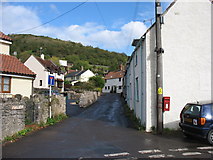 ST4653 : The foot of Tuttors Hill, Cheddar by David Purchase
