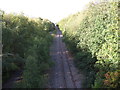 Railway running north from Notton Bridge