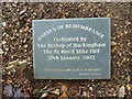 St Michael & All Angels, Beaconsfield- plaque in the Garden of Remembrance