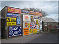 Old advertisement signs at Nanner farm