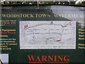 Information Board showing footpaths,  Woodstock