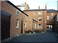 The courtyard of the Sea Horse Hotel