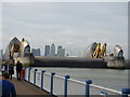 View of Canary Wharf from the Thames Path