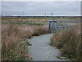 TQ5479 : RSPB Rainham Marshes exit gate by PAUL FARMER