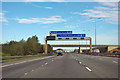 TL1781 : A1(M) - junction 15 sign gantry by Robin Webster