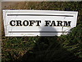 Croft Farm sign