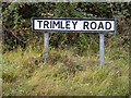 Trimley Road sign