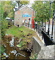 Chip shop viewed across Dulas Brook, Ewyas Harold