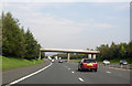 Bridge carrying minor road over M74 near Jocksthorn Bridge