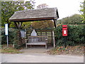 Bus Shelter & Anchor House The Street Postbox