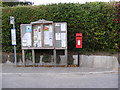 TM2339 : Bus Stop, Village Notice Board & Village Hall Postbox by Geographer