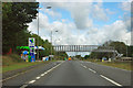 A1 - fuel station and footbridge, Great Ponton